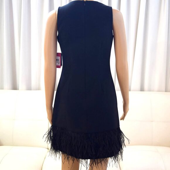 Vince Camuto Beautiful Dress Maribou Feathers - Crystals / Rhinestones & Beads - Picture 6 of 12